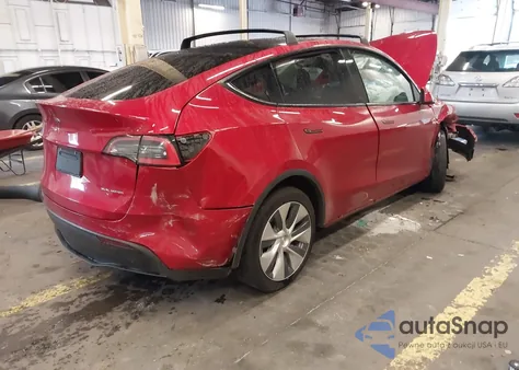 2020 Tesla Model Y Long Range Dual Motor All-Wheel Drive z USA, uszkodzony, nr VIN 5YJYGDEE7LF053326